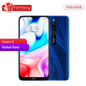 Global Rom Xiaomi Redmi 8 4GB 64GB Snapdragon 439 Octa Core 12MP Dual Camera Mobile Phone 5000mAh Large Battery OTA