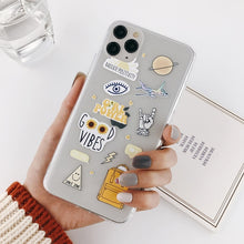 Load image into Gallery viewer, Lovebay Abstract Clear Cartoon Phone Case For iPhone 11 Pro Max X XR Xs Max 6 6S 7 8 Plus Soft TPU Fashion Cover For iPhone 11