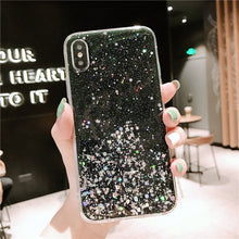 Load image into Gallery viewer, Moskado Glitter Bling Sequins Case For iPhone 11 Pro X XR XS Max 7 8 6 6s Plus Transparent Stars Phone Cases Soft TPU Back Cover