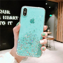 Load image into Gallery viewer, Moskado Glitter Bling Sequins Case For iPhone 11 Pro X XR XS Max 7 8 6 6s Plus Transparent Stars Phone Cases Soft TPU Back Cover