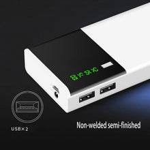 Load image into Gallery viewer, New 20000mAh DIY Power Bank Shell Micro Input 2 USB Output Digital Display Powerbank Charing Box Charging Shell (Note No Weld)